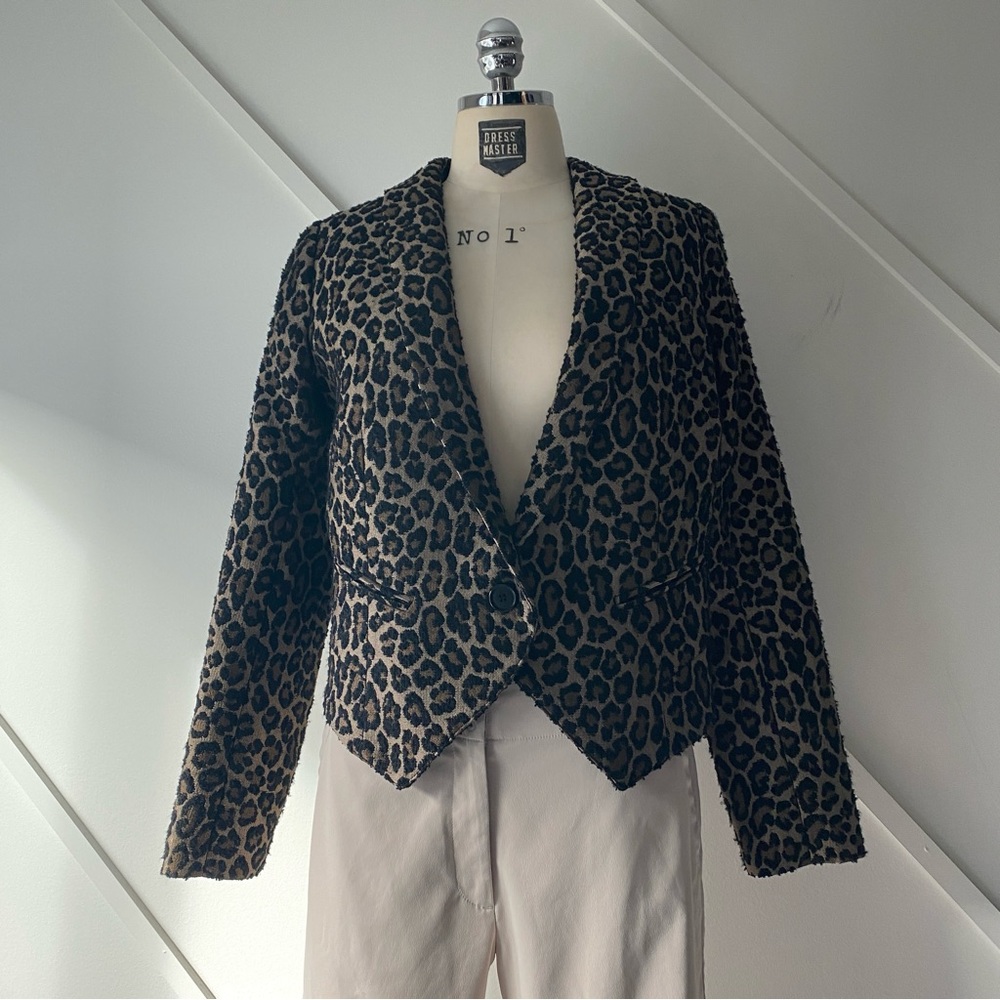 Smythe Leopard Print Anytime Blazer - 4 - image 2